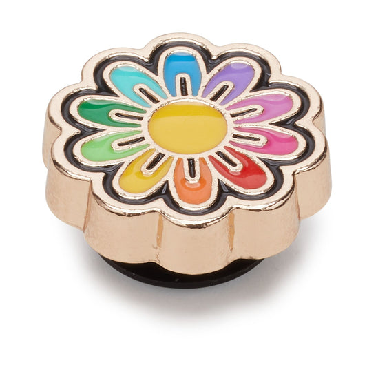 Jibbitz Festival Gold Rainbow Daisy