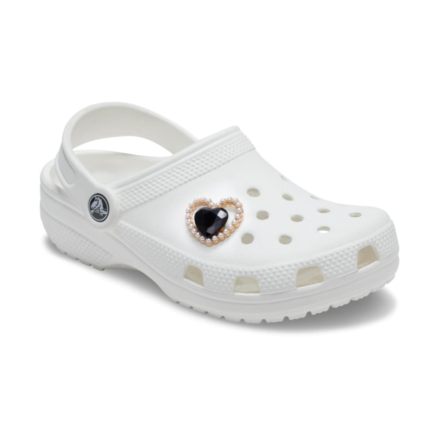 Jibbitz Black Gem Pearl Heart Unisex Multi