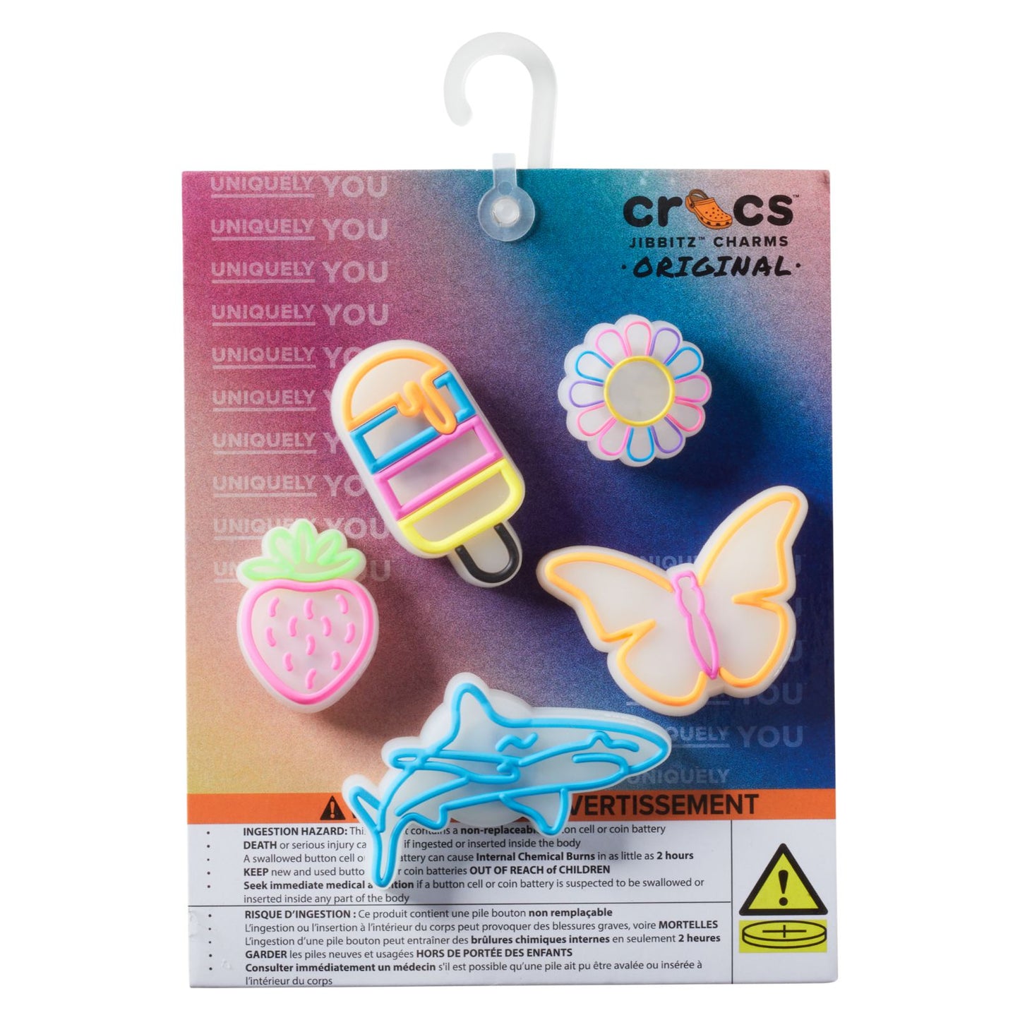 Jibbitz Lights Up Summer 5 Pack Unisex Multi
