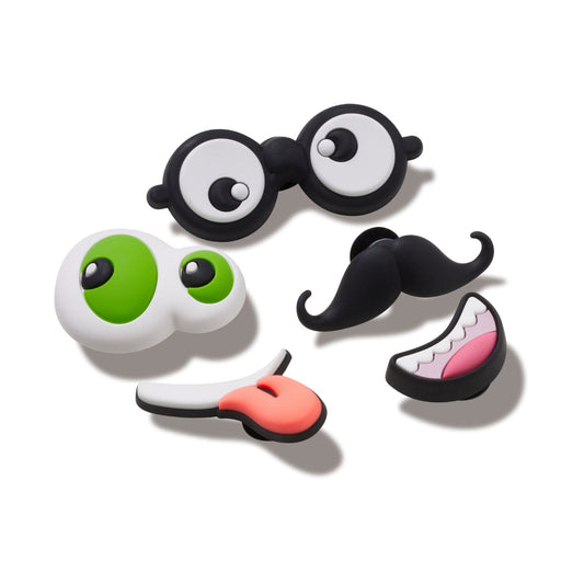 Build Your Own Faces 5 Pack Unisex Multi Jibbitz