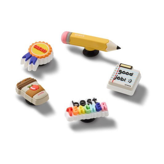 Best Teacher 5 Pack Unisex Multi Jibbitz