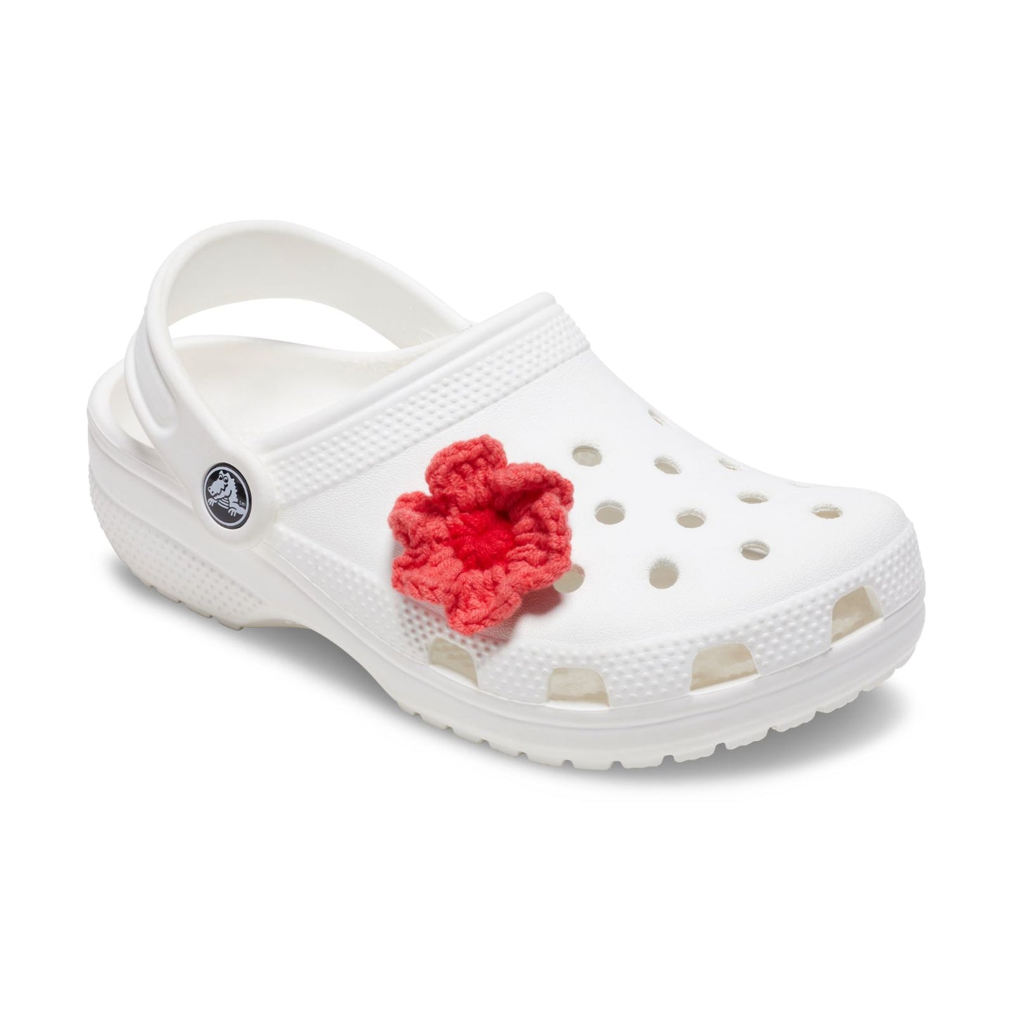 Pink Crochet Flower Unisex Multi Jibbitz