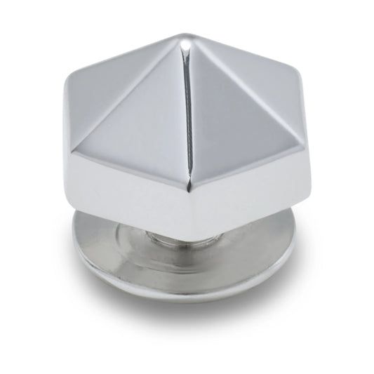 Silver Hexagon Stud Jibbitz