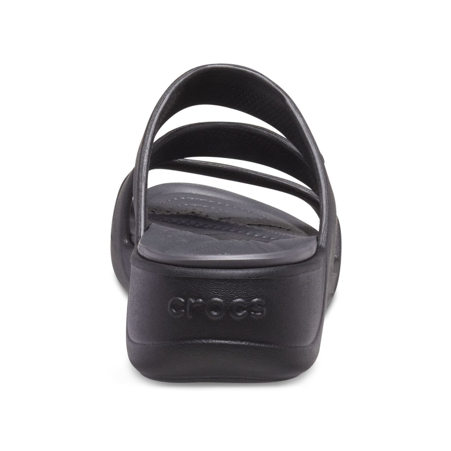 Crocs-207434-001-w9 Crocs Boca Strappy Wedge W Blk W9 Black