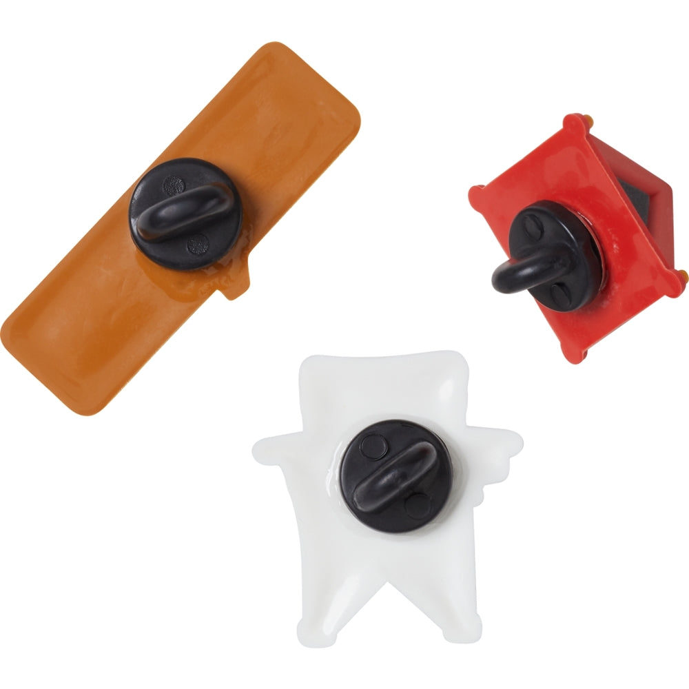 Jibbitz Unisex Gone Camping Pin Backer 3 Pack Naturaleza