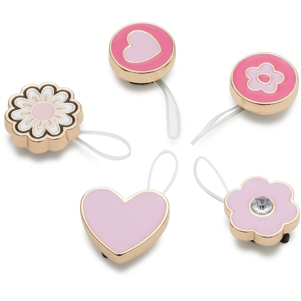 Jibbitz Pink Elevated Sandal Backer 5 Pack Naturaleza Crocs Colombia