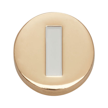 Jibbitz Gold Letter I Unisex