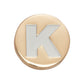 Jibbitz Gold Letter K Unisex