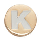 Jibbitz Gold Letter K Unisex