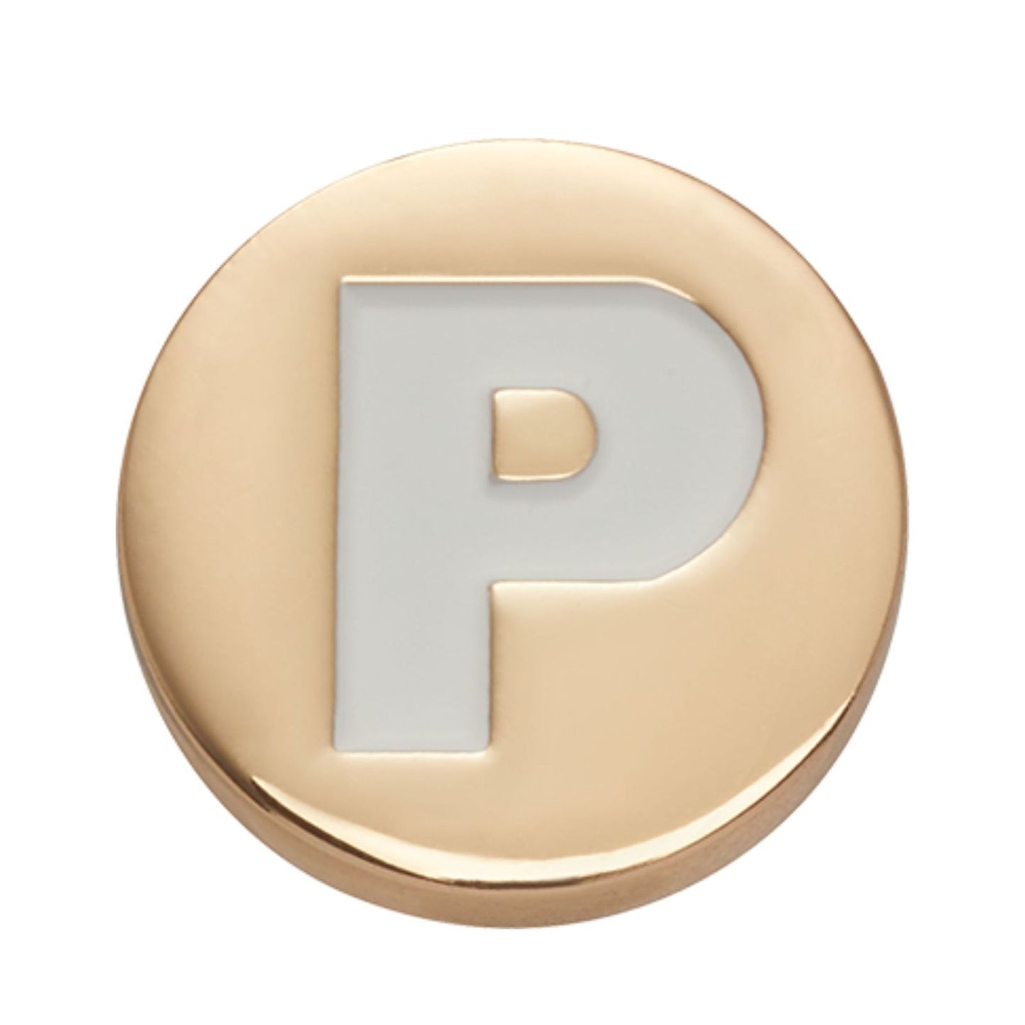 Jibbitz Gold Letter P Unisex Adult