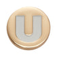 Jibbitz Gold Letter U Unisex Adult