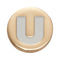 Jibbitz Gold Letter U Unisex Adult