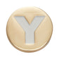 Jibbitz Gold Letter Y Unisex