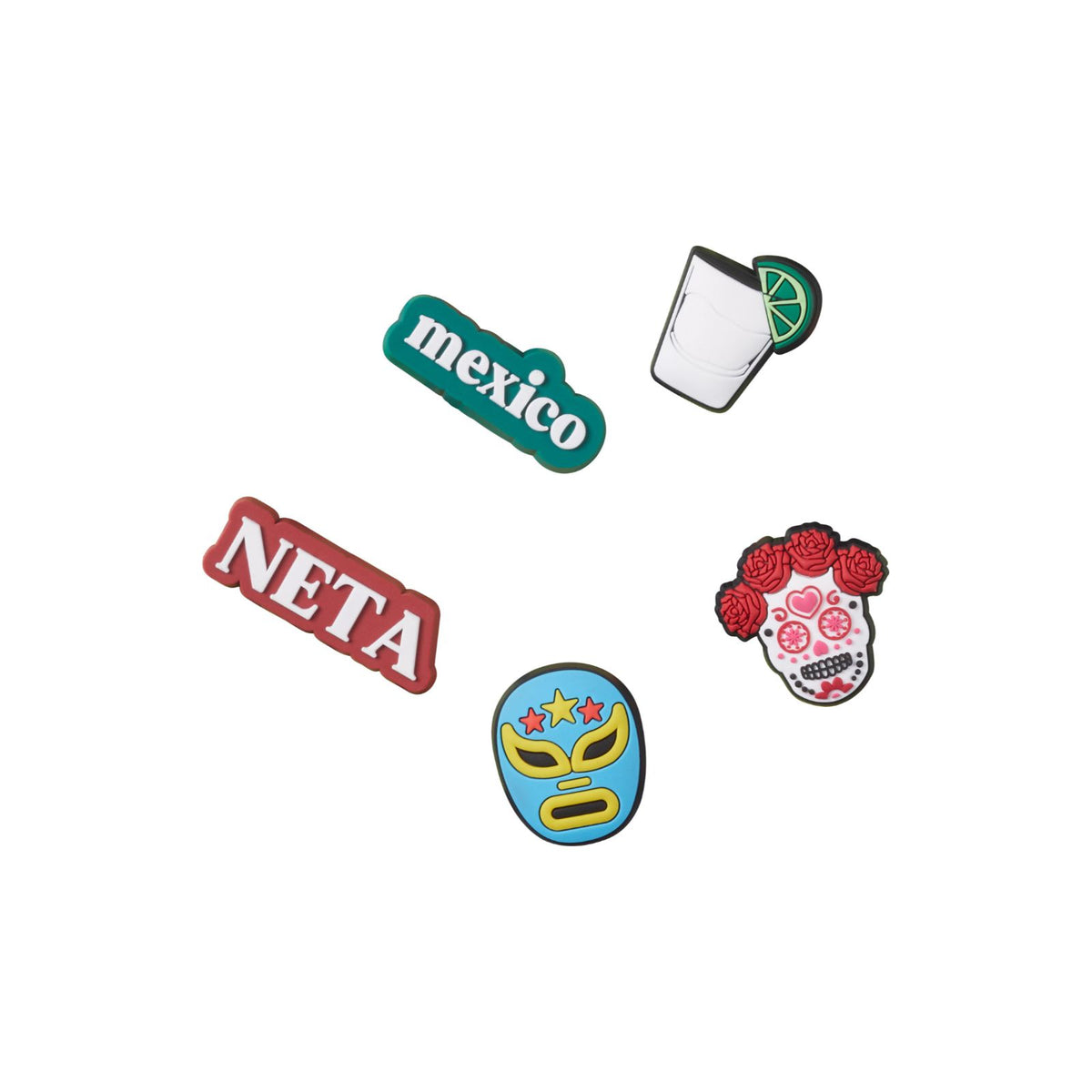 Jibbitz-10009146 Mexicowndrlst5Pck Unisex Adult