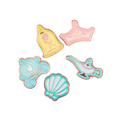 Jibbitz-10009316 Disney Princess Icon 5-Pack Unisex