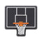 Jibbitz Black Basketball Backboard Unisex Individual