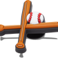 Baseball Bats And Ball Jibbitz