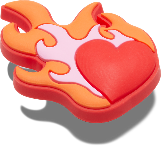 Jibbitz Unisex Heart On Fire Símbolos