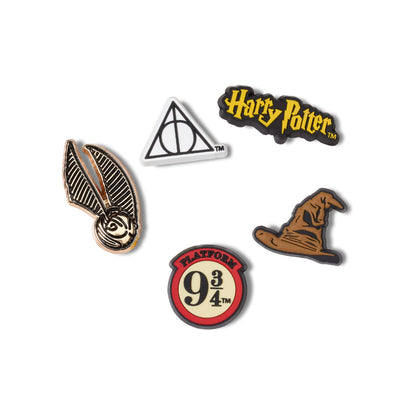 Jibbitz-10010005 Harry Potter Symbol 5 Pack Unisex Adult