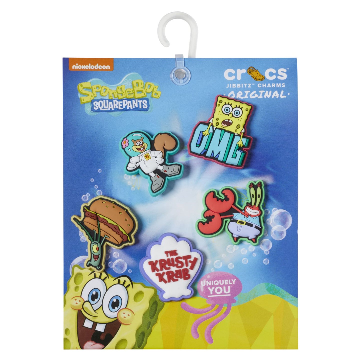 Spongebob 5pck Unisex Jibbitz