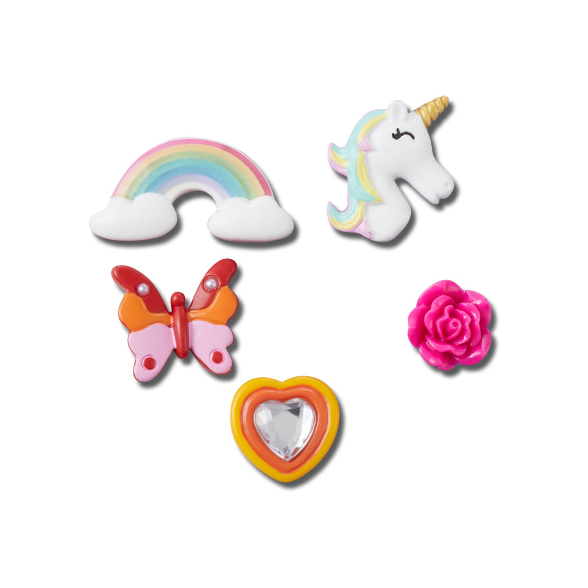 Jibbitz-10011076 Plasticfantasticwhimsical5Pack Unisex Adult