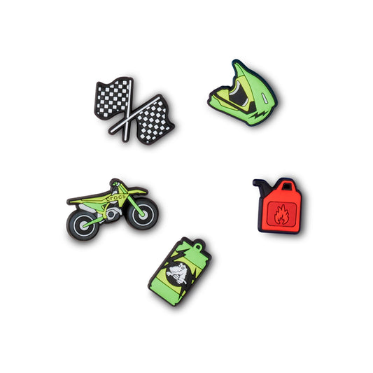 Jibbitz-10011158 Dirt Bike 5 Pack Unisex Adult