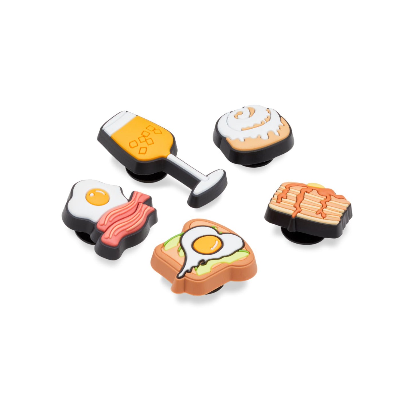 Jibbitz-10011192 Lets Go Brunch 5 Pack Unisex Adult