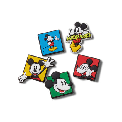 Jibbitz-10011430 Dtp 90s Mickey 5 Pack Unisex Adult