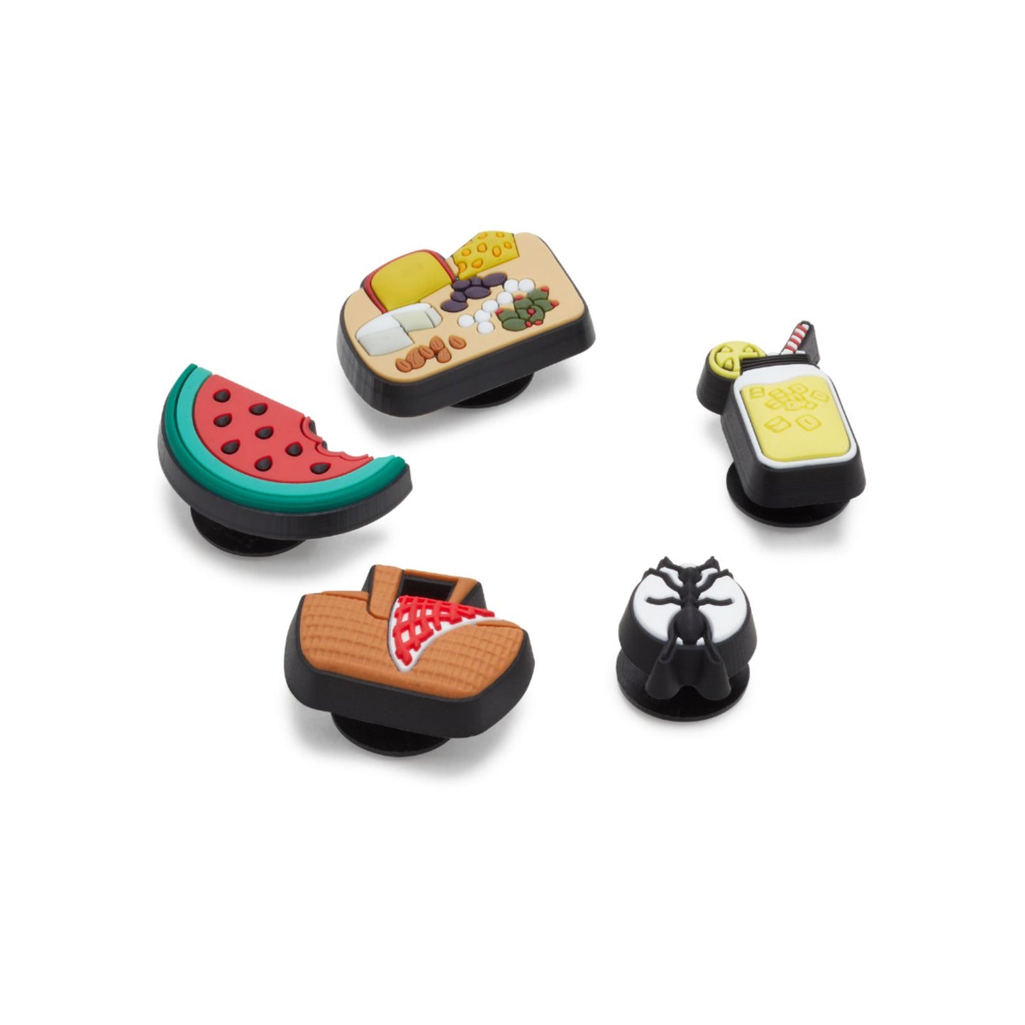 Jibbitz-10011438 Cute Picnic 5 Pack Unisex Adult