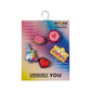 Jibbitz-10011442 Lightsuppinkgirlygirl5pack Unisex Adult