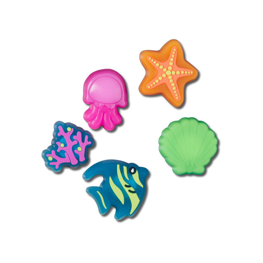 Jibbitz-10011453 Lights Up Under The Sea 5 Pack Unisex Adult