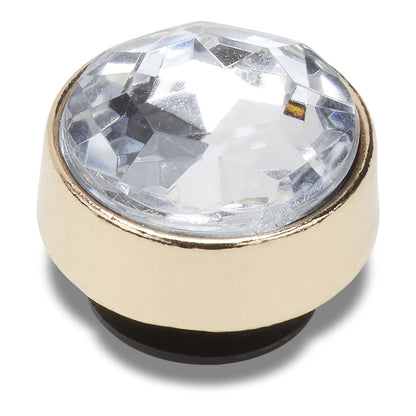 Jibbitz Gold Clear Gem