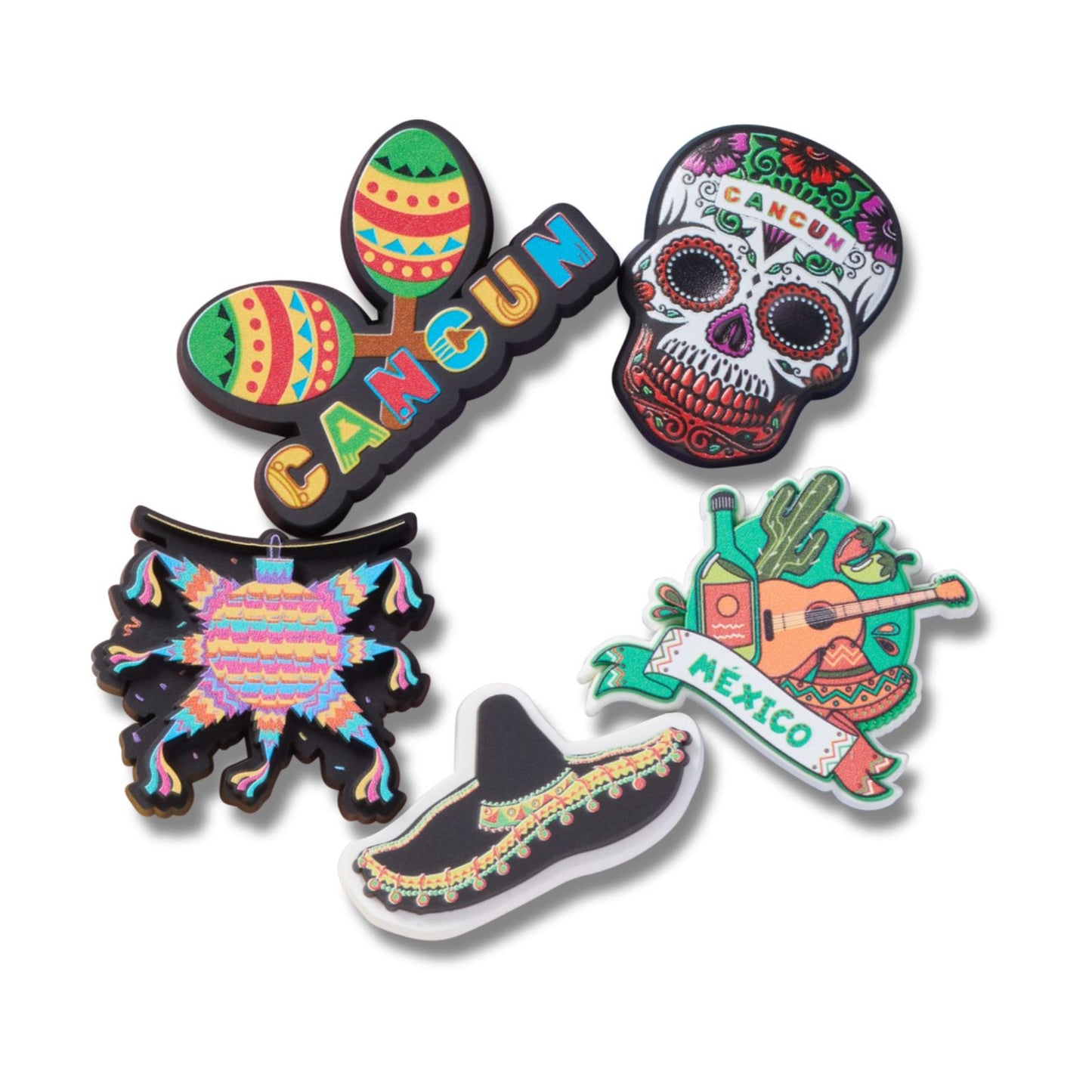 Jibbitz Cancun Mexico 5 Pack Unisex Multi