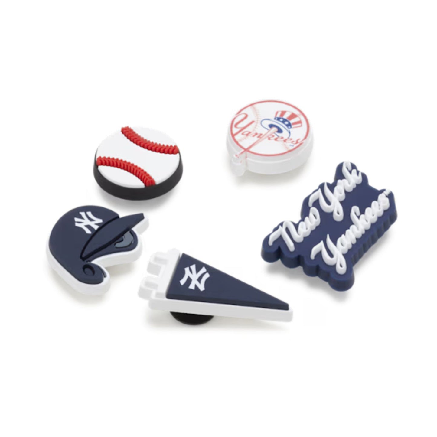 Mlb New York Yankees 5pck Unisex Jibbitz
