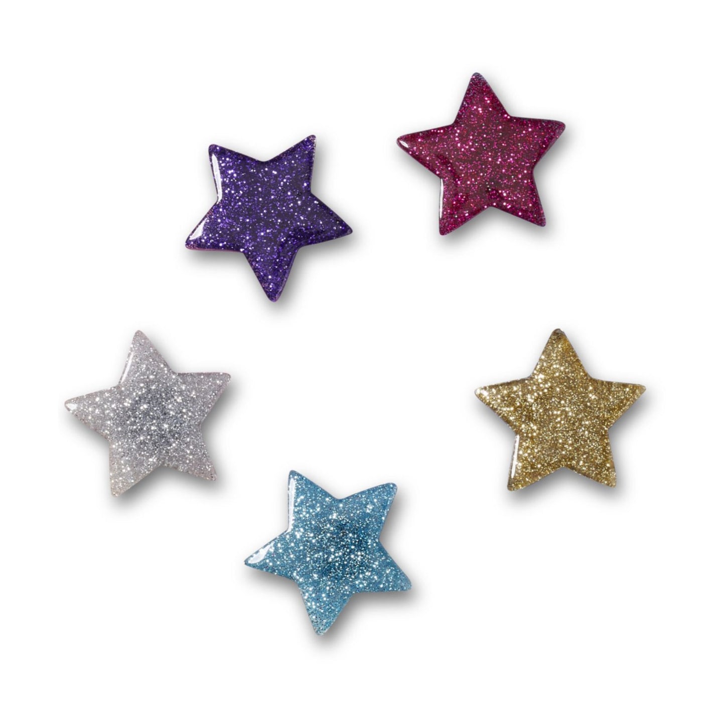 Jibbitz Icon Glitter Stars 5 Pack Unisex