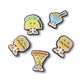 Jibbitz Chill Foods 5 Pack Unisex