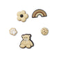 Jibbitz Mono Shiitake 5 Pack Unisex