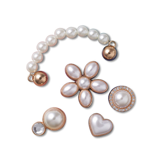 Jibbitz Dainty Pearl Jewelry 5 Pack Unisex