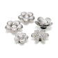 Jibbitz Monochrome Silver Flowers 5 Pack
