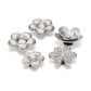Jibbitz Monochrome Silver Flowers 5 Pack