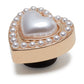 Jibbitz Gold Pearl Heart