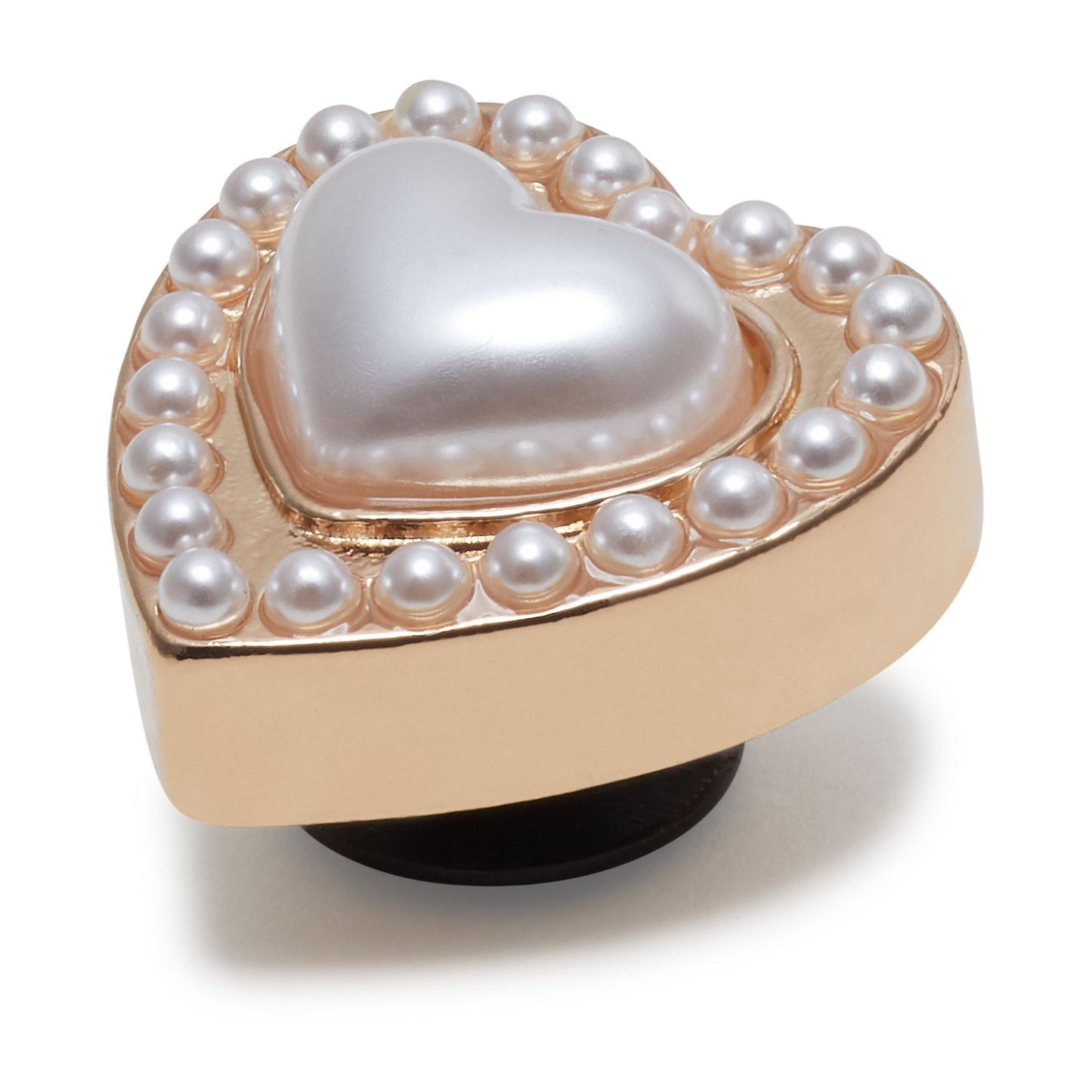 Jibbitz Gold Pearl Heart