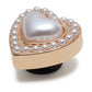 Jibbitz Gold Pearl Heart