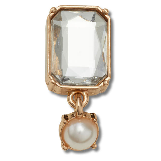 Jibbitz Gold Pearl Dangle