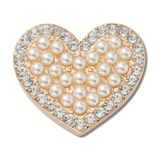 Jibbitz Pearl Cluster Heart