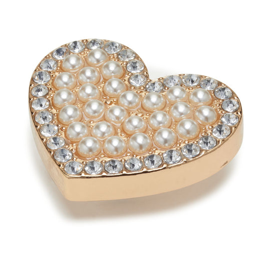 Jibbitz Pearl Cluster Heart