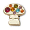Jibbitz Festival Gold Rainbow Mushroom Unisex