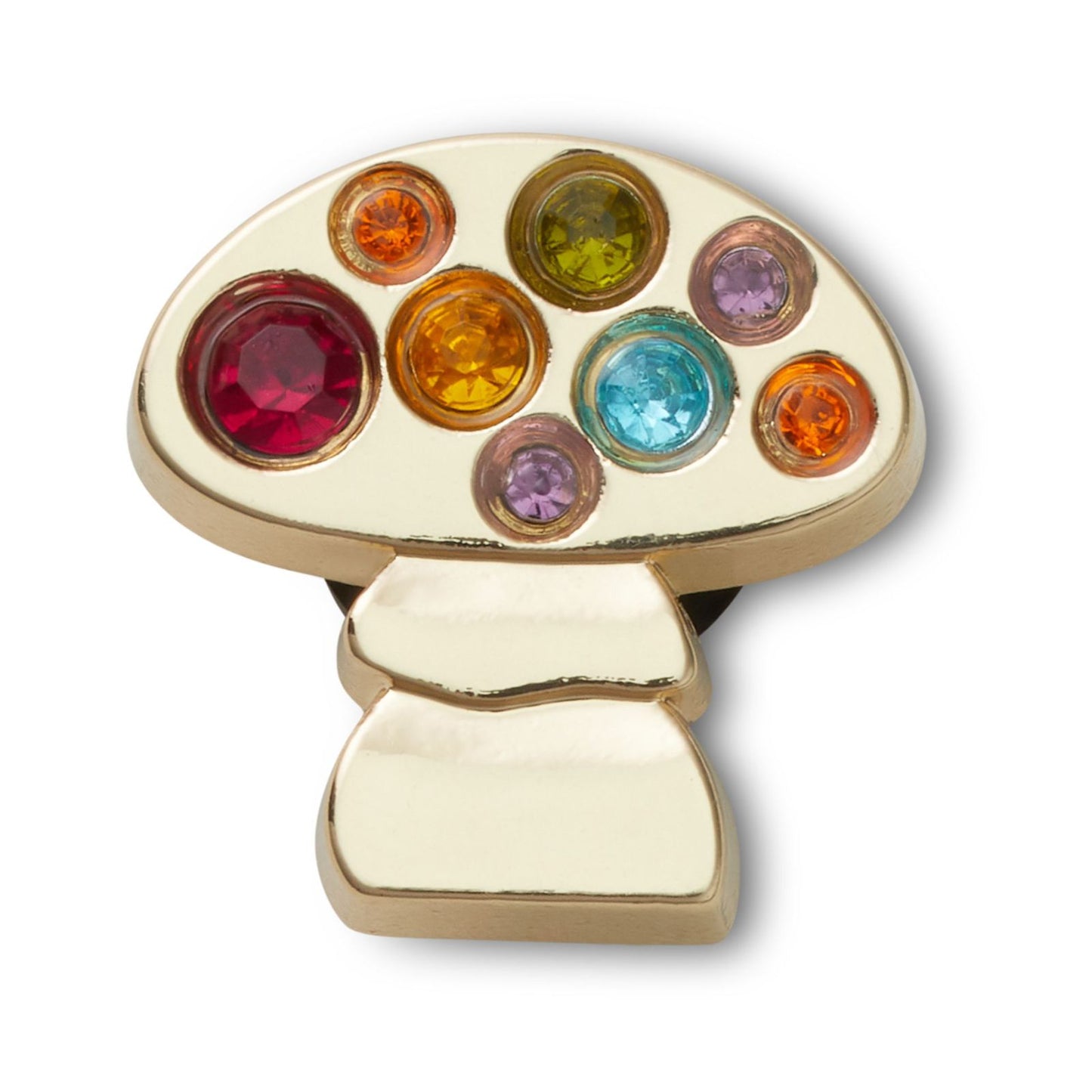 Jibbitz Festival Gold Rainbow Mushroom Unisex