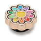 Jibbitz Festival Gold Rainbow Daisy
