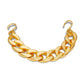 Gold Cuban Strap Chain No Aplica Jibbitz